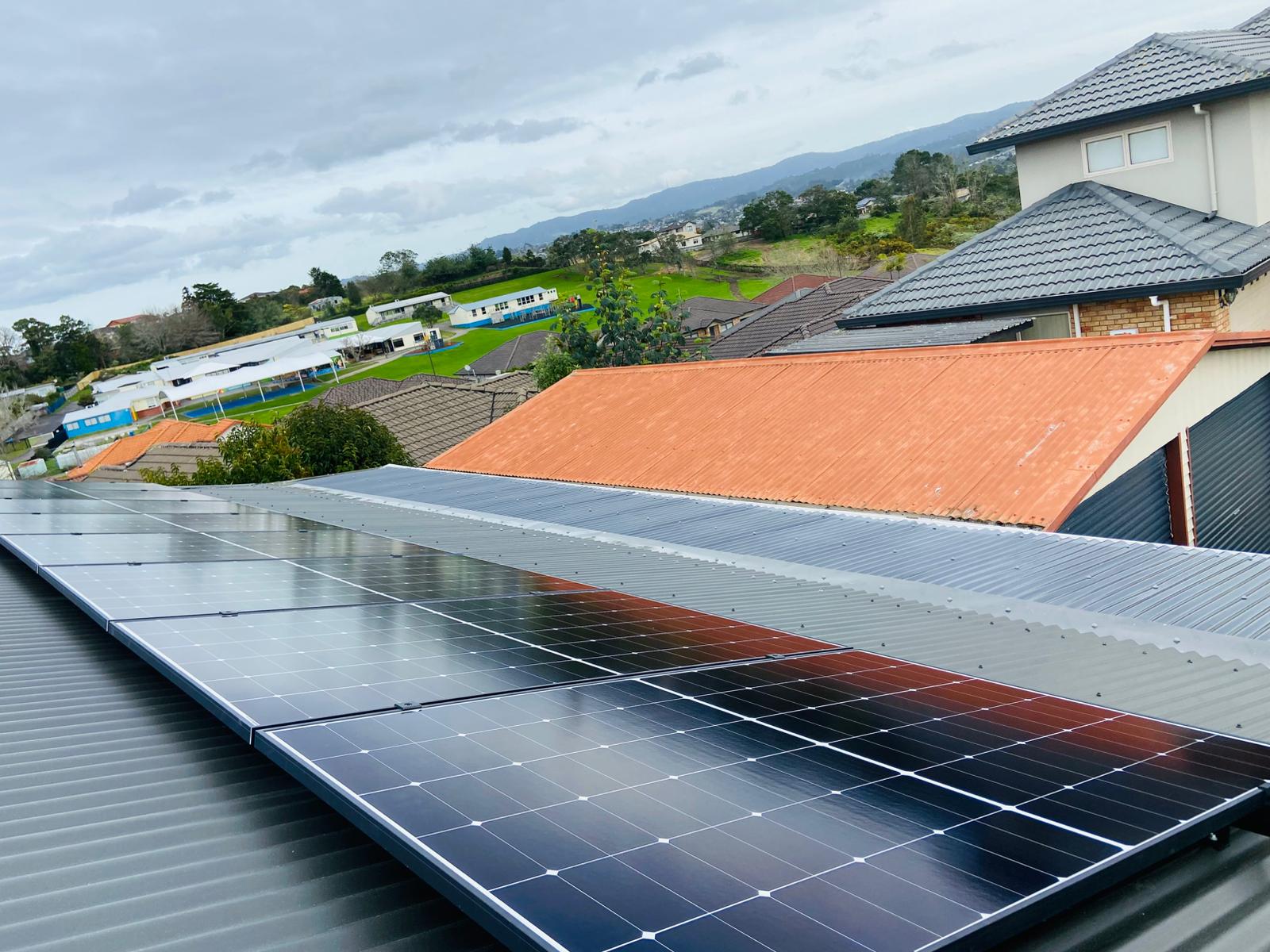 Certified solar technicians on site